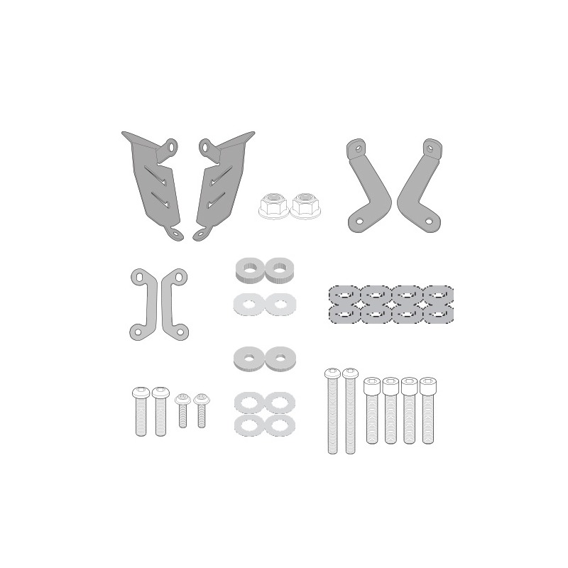 Givi 2140KIT per il montaggio telaietti laterali senza il portapacchi per Yamaha MT-07 18-21
