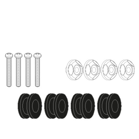 Givi D2153KIT attacchi parabrezza 2153DT Yamaha N-Max 125 - 155 dal 2021