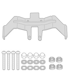 Givi 3110KIT kit per montare telaietti laterali senza supporto bauletto per Suzuki GSX S1000