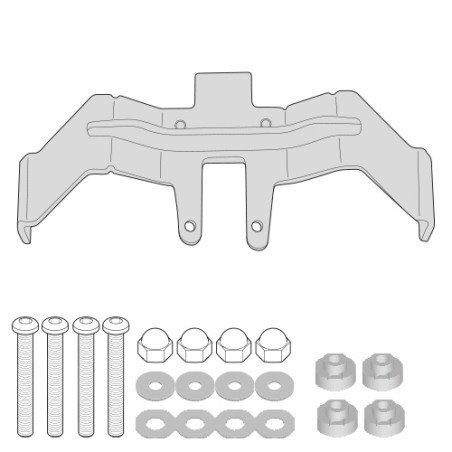 Givi 3110KIT kit per montare telaietti laterali senza supporto bauletto per Suzuki GSX S1000