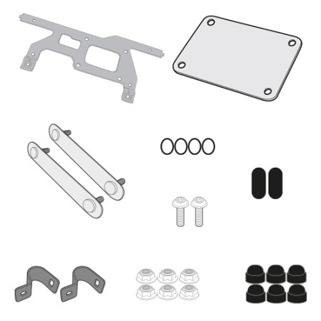 Givi TL5108PLOSKIT Kit fissaggio Tool Box S250 su PLOS5108CAM BMW R1250GS