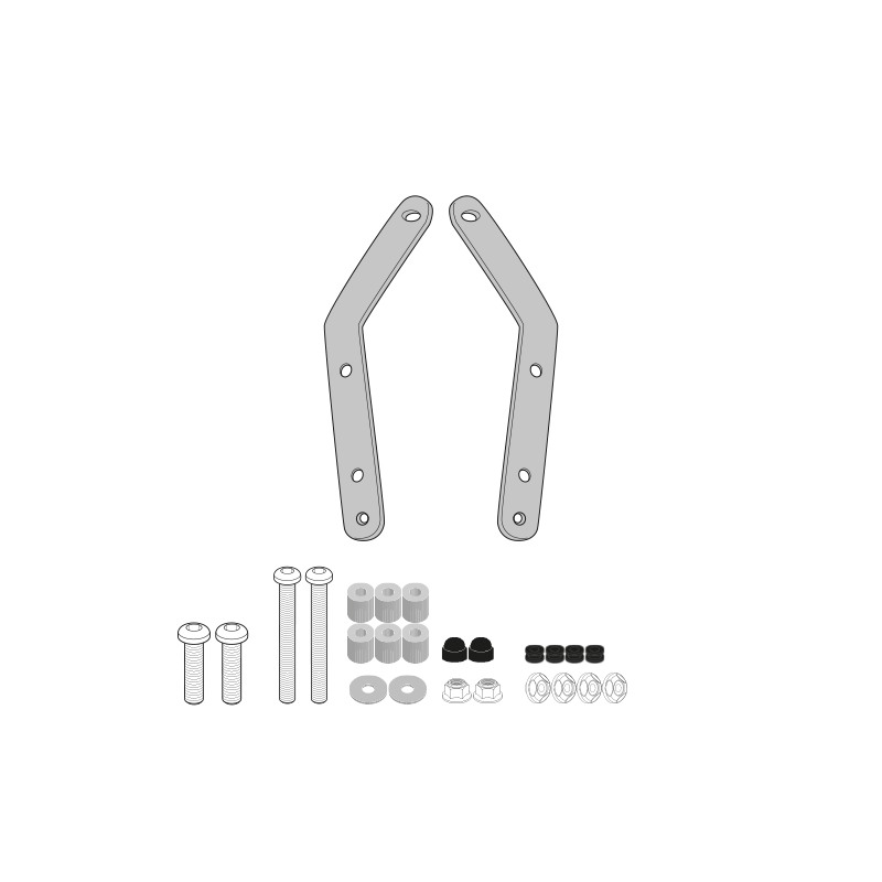 Givi D6121KIT Attacchi parabrezza 6121DT per Kymco Dink R 125/150 dal 2023 Givi D6121KIT Attacchi parabrezza 6121DT per Kymco Dink R 125/150 dal 2023