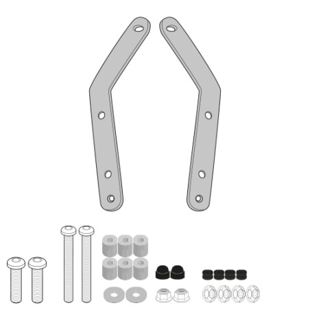 Givi D6121KIT Attacchi parabrezza 6121DT per Kymco Dink R 125/150 dal 2023