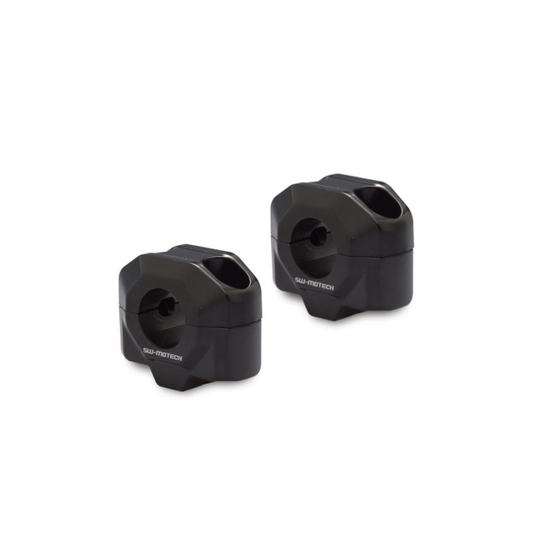 Sw Motech LEH.00.039.22001.20/B Coppia riser rialzo manubrio Ø22 mm +20 mm nero