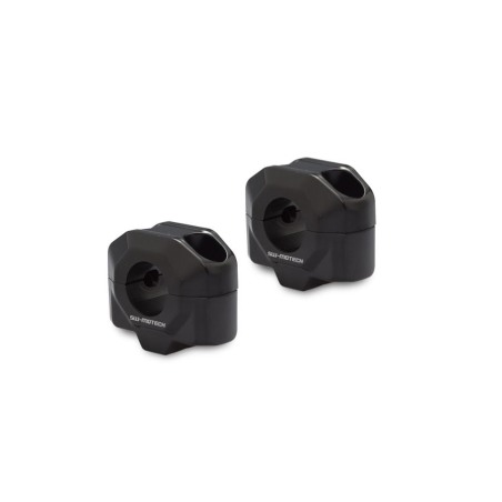 Sw Motech LEH.00.039.22001.20/B Coppia riser rialzo manubrio Ø22 mm +20 mm nero