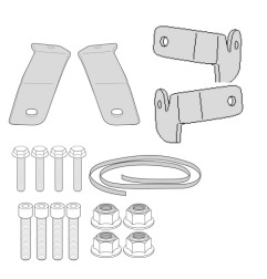 1146KIT Kit per portavaligie PLX1146-PL1146-PL1146CAM per Honda NC750X e NC750S 2016