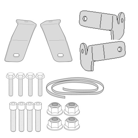 1146KIT Kit per portavaligie PLX1146-PL1146-PL1146CAM per Honda NC750X e NC750S 2016
