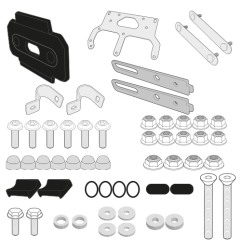 TL3112KIT Kit fissaggio GIVI S250 Toolbox per Suzuki DL650 / 1000 VStrom 2017