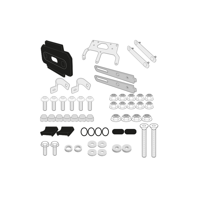 TL3112KIT Kit fissaggio GIVI S250 Toolbox per Suzuki DL650 / 1000 VStrom 2017 TL3112KIT Kit fissaggio GIVI S250 Toolbox per Suzuki DL650 / 1000 VStrom 2017