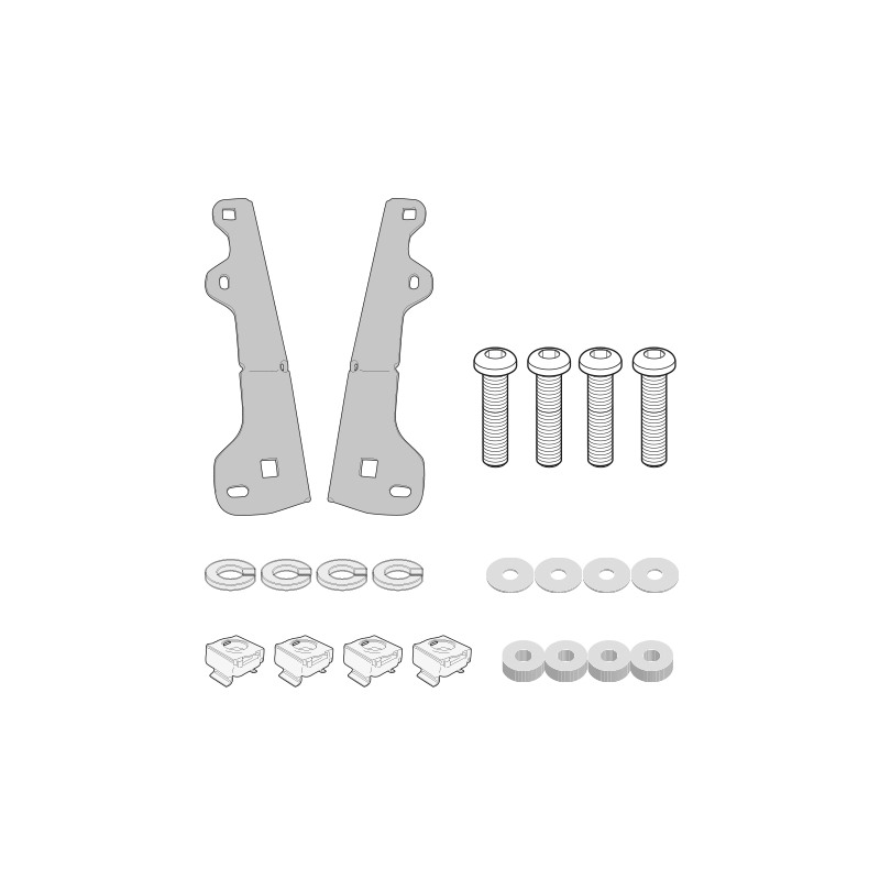 D5129KIT Givi kit di attacchi per cupolino AF5127, D5127S e D5127ST D5129KIT Givi kit di attacchi per cupolino AF5127, D5127S e D5127ST