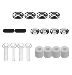 Givi 2130KIT kit montaggio 2130FZ con borse laterali originali Yamaha MT-07 Tracer (16  18)