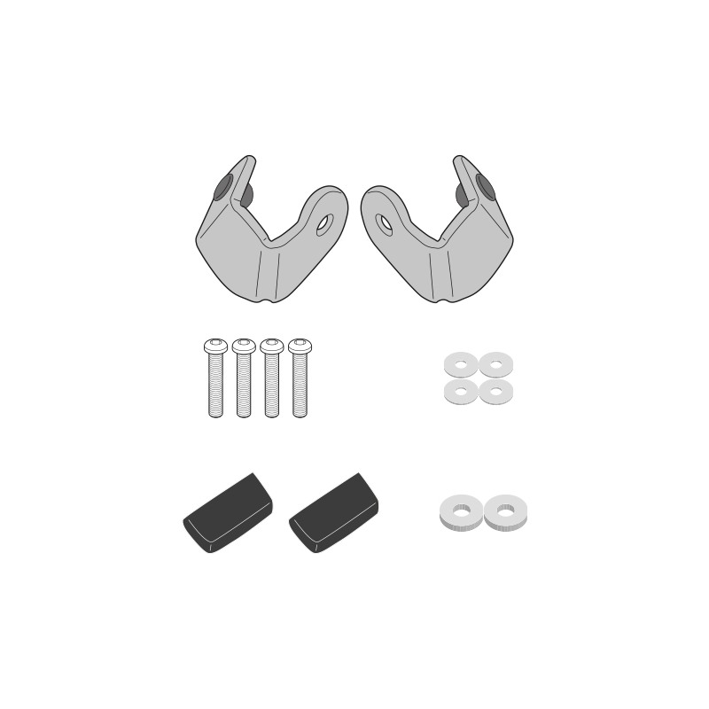 Givi D5132KIT Kit di attacchi per cupolino per 5132DT BMW C 400 GT Givi D5132KIT Kit di attacchi per cupolino per 5132DT BMW C 400 GT