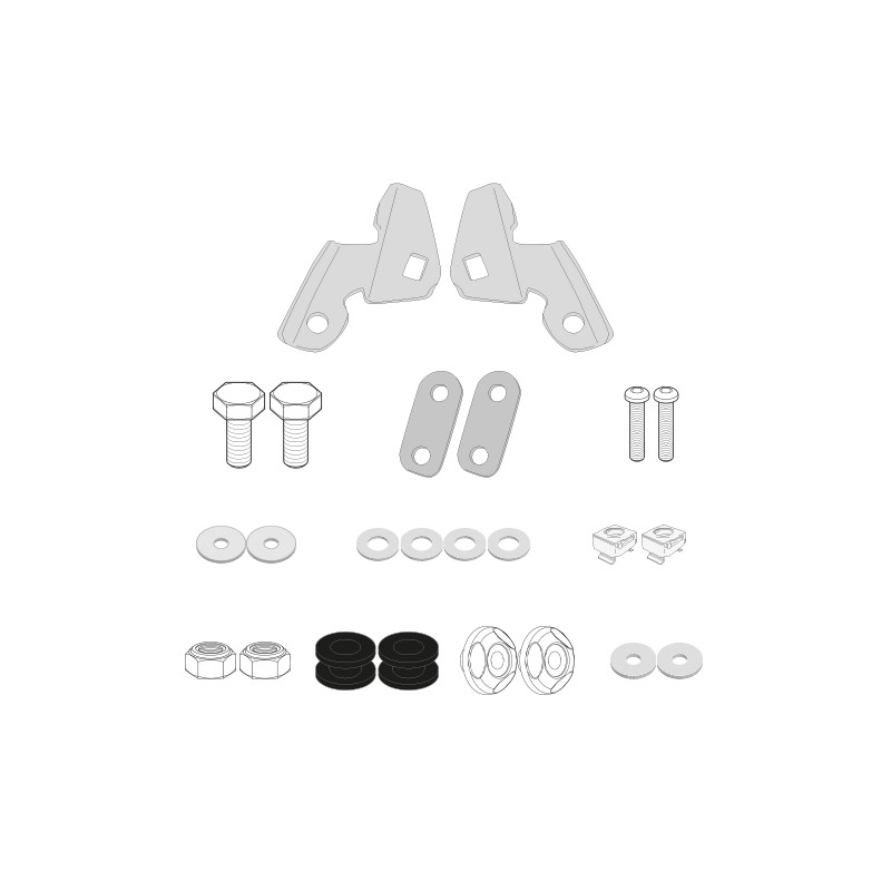 D1163KIT Kiti attacchi per parabrezza Givi 1163DT, 1129DT, 1129D