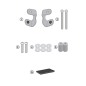 D5130KITK Kappa Kit attacchi parabrezza BMW C 400 X dal 2019 D5130KITK Kappa Kit attacchi parabrezza BMW C 400 X dal 2019