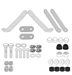 Givi A7057A Kit di attacchi specifico per parabrezza 7057A per SYM HD 300 dal 2019