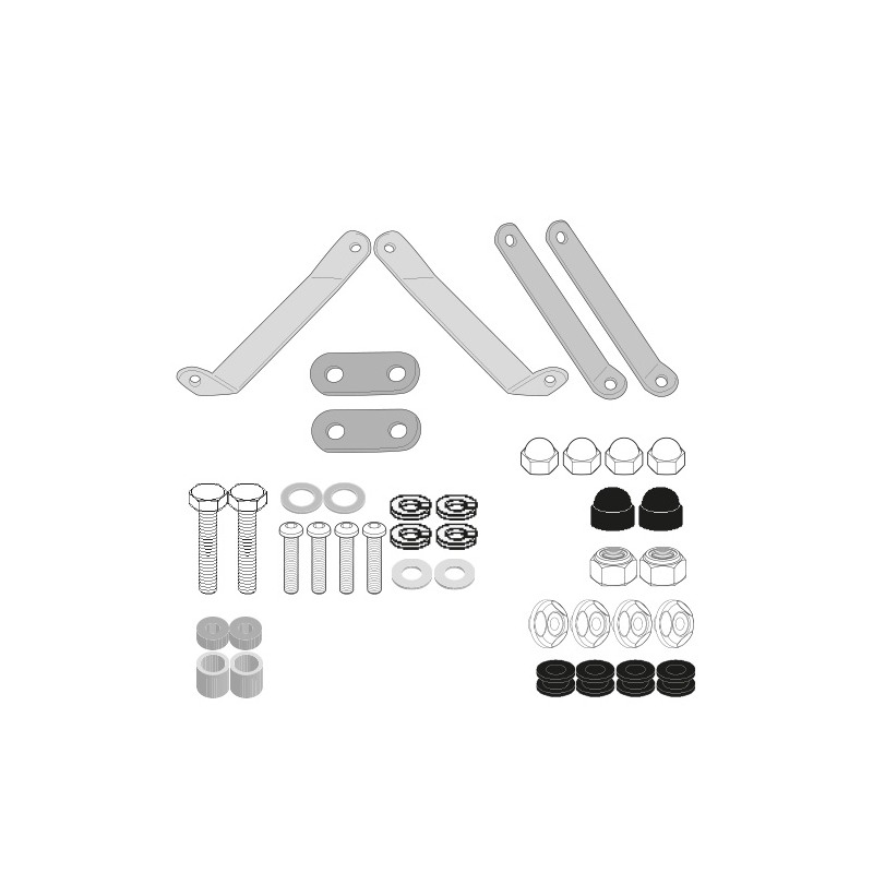 Givi A7057A Kit di attacchi specifico per parabrezza 7057A per SYM HD 300 dal 2019
