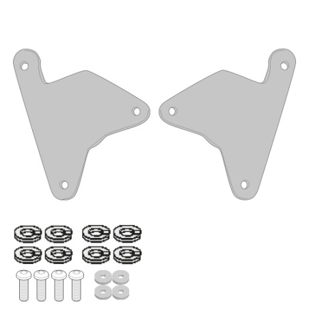 Givi 1179KIT Kit montaggio PLO1179MK, PLO1179CAM, PLO1179N senza portabauletto 1179FZ