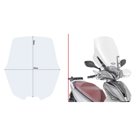 Givi D6113ST Parabrezza Kymco People S 125 / 150 dal 2020