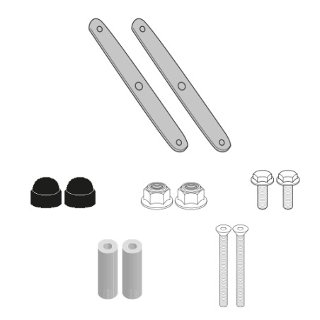 Givi D6711KIT kit attacchi per cupolino 6711DT per Aprilia SR GT 125/200