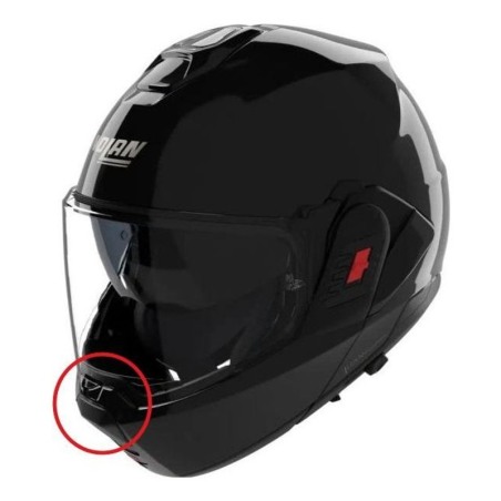 Nolan Presa d'aria mentoniera nero lucido per casco N120-1