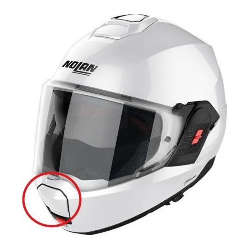 Nolan Presa d'aria mentoniera bianco metallizzato per casco N120-1