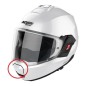 Nolan Presa d'aria mentoniera bianco metallizzato per casco N120-1