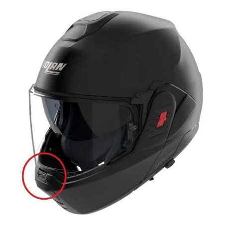 Nolan Presa d'aria mentoniera nero opaco per casco N120-1