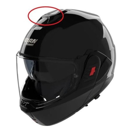 Nolan Presa d'aria superiore nero lucido per casco N120-1