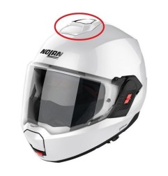 Nolan Presa d'aria superiore bianco metallizzato per casco N120-1