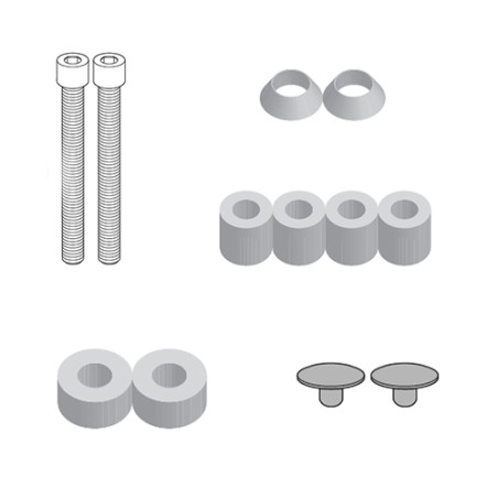 Kit istallazione portavaligie senza portapacchi Givi 8719KIT per Benelli TRK702X