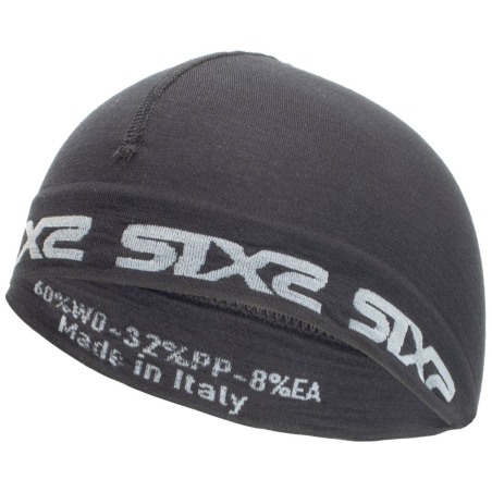Sixs SCX MERINOS Sottocasco Carbon Merino Wool Black 164 G/M² Tutto L'Anno