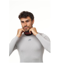 Sixs TBX V2 Scaldacollo Multiuso Logo Black/Red In Poliammide, Elastan E Polipropilene