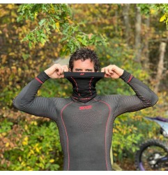 Sixs TBXW Scaldacollo Termico Elasticizzato In 4 Direzioni Black/Red