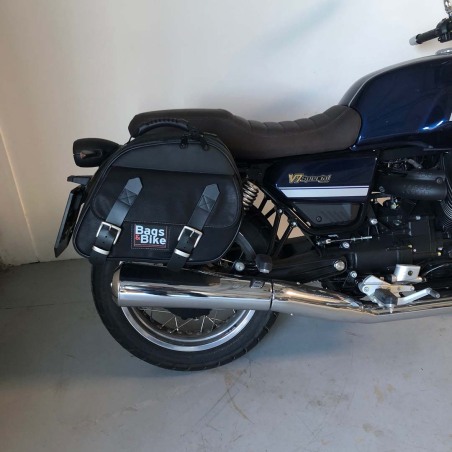 Bags & Bike Borse Laterali Explorer Nera Per Moto Guzzi V7 Special Dal 2021 Al 2025