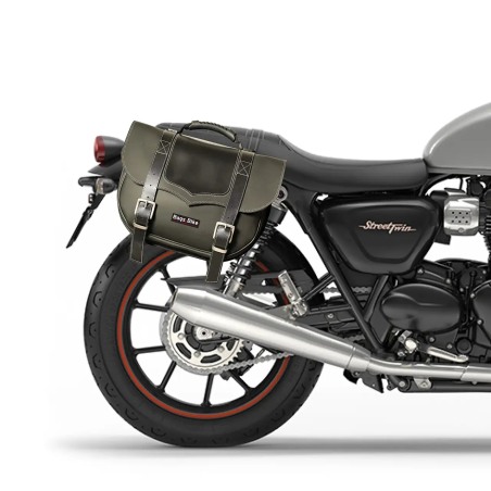 Bags & Bike Borse Laterali Classic Nera Per Triumph Street Twin 900 Dal 2020 Al 2024