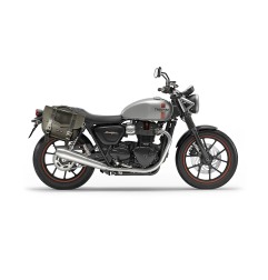 Bags & Bike Borse Laterali Classic Nera Per Triumph Street Twin 900 Dal 2020 Al 2024