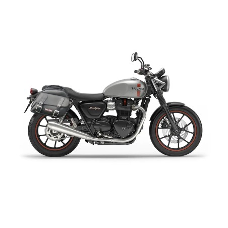 Bags & Bike Borse Laterali Explorer Nera Per Triumph Street Twin 900 Dal 2020 Al 2024