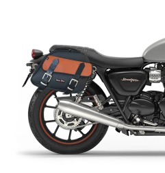 Bags & Bike Borse Laterali Explorer Nera Cuoio Per Triumph Street Twin 900 Dal 2020 Al 2024