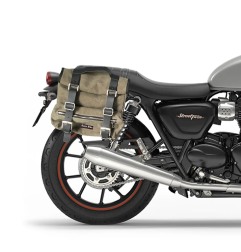 Bags & Bike Borse Laterali Sahara Verde Per Triumph Street Twin 900 Dal 2020 Al 2024
