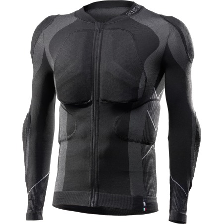 Sixs PRM TS10 Maglia Tecnica Manica Lunga Protezioni Livello 2 Linea PRO-Tech Moto Black