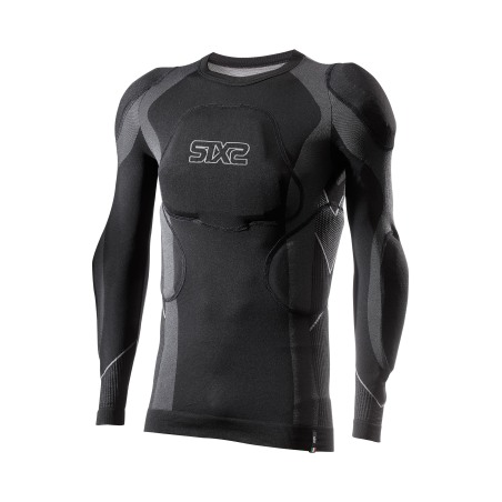 Sixs PRM TS2 Maglia Tecnica Maniche Lunghe Con Protezioni Rimovibili Black