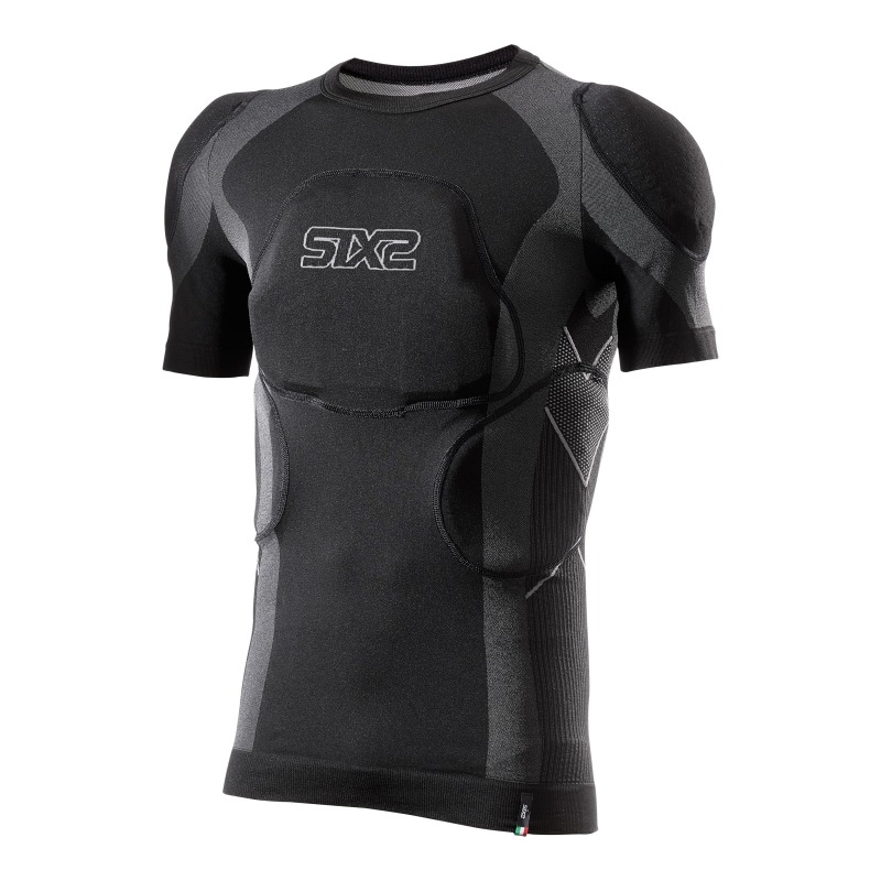 Sixs PRM TS1 Maglia Tecnica A Maniche Corte Con Protezioni Rimovibili Black