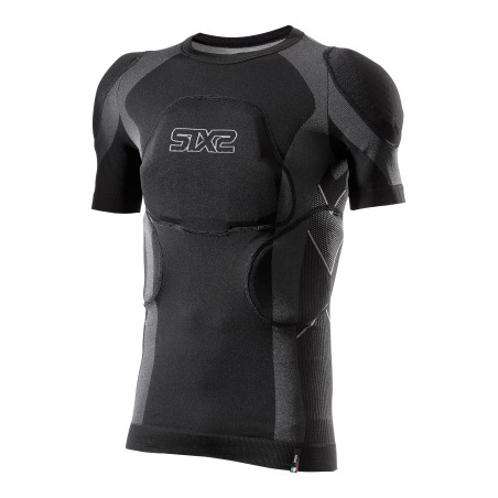 Sixs PRM TS1 Maglia Tecnica A Maniche Corte Con Protezioni Rimovibili Black
