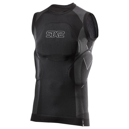 Sixs PRM SMX Smanicato Da Moto Con Protezioni Rimovibili Sistema Pro-Tech Black