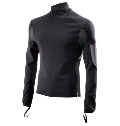 Sixs WTH Felpa Da Moto Con Parte Frontale Antivento Fodera In Pile Winter Tourism Black