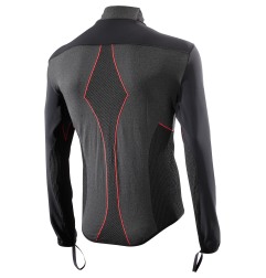 Sixs WTH Felpa Da Moto Con Parte Frontale Antivento Fodera In Pile Winter Tourism Black