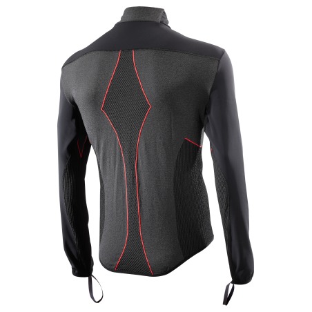 Sixs WTH Felpa Da Moto Con Parte Frontale Antivento Fodera In Pile Winter Tourism Black