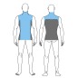 Sixs WTS V3 Gilet Antivento Secondo Strato Membrana Frontale Collo Alto Black/Red