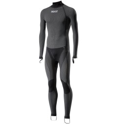 Sixs STX HN R V2 Sottotuta Con Lupetto 4 Stagioni Zip Laterale Black Carbon