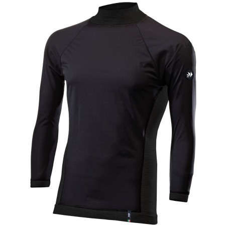 Sixs TS4 MERINOS Maglia Lana Merino Antivento Maniche Lunghe Con Lupetto Wool Black